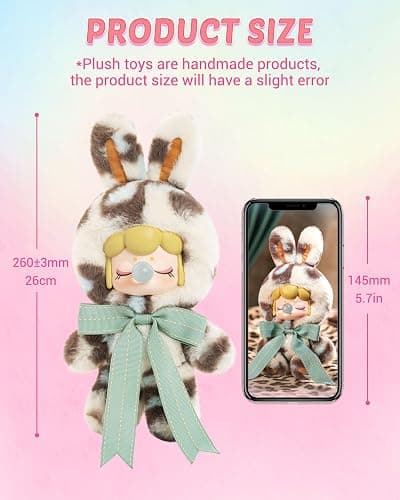 Rolife Nanci Bunny Stuffed Animal Plush Doll,8-11 Inches Cute Anime Blind Box Figures,Mystery Box Popular Soft Collectible Toy for Toddlers Baby Girls Women,Creative Christmas Birthday Gifts thumbnail 3