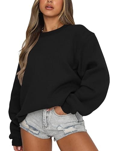 Orchidays Women's Casual Crewneck Sweatshirt Long Sleeve Loose Fitting Pullovers Fall Tops - Image 1