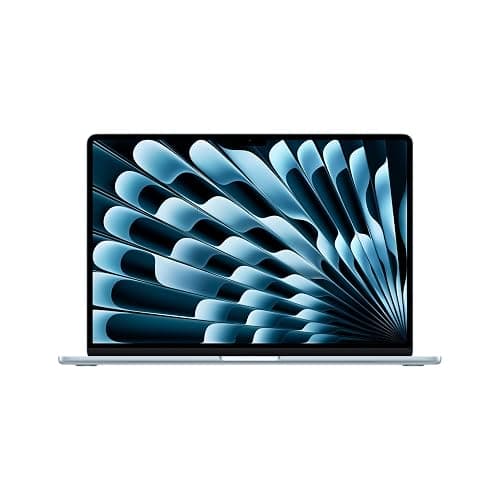 Apple 2026 MacBook Air 15-inch Laptop with M5 chip: Built for AI, 15.3-inch Liquid Retina Display, 16GB Unified Memory, 512GB SSD, 12MP Center Stage Camera, Touch ID, Wi-Fi 7; Sky Blue - Image 1