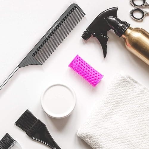 Professional 8.8 Inch Tail Comb - Black Carbon Fiber And Stainless Steel Pintail - Anti Static And Heat Resistant Teasing Lightweight Comb For All Hair Types thumbnail 6