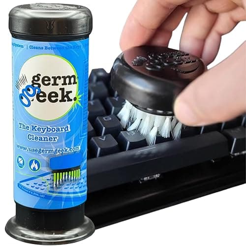 Germ Geek Keyboard & Electronics Cleaning Kit | Patented Precision Brush | Multi-Purpose Tool for Laptop Phone & AirPods | USA-Made, Eco-Friendly & Safe Computer Cleaner - Image 1