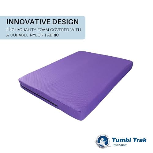 Tumbl Trak Home Practice Mat, 4 ft x 6 ft x 6 in, Soft Pillow Mat, Thick Gymnastics Landing Mat for Home thumbnail 3