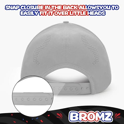 BROMZ Kids Youth American Flag Trucker Hat, Mesh Quick Dry Snapback Hats, USA Baseball Cap for Boys Girls 5-15 Years thumbnail 4
