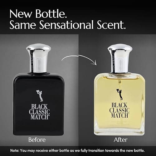 PB ParfumsBelcam Black Classic Match Eau De Toilette Spray for Men – 2.5 Fl. Oz Affordable, Long-Lasting Fresh Woody Fragrance with Leafy Green, Citrus, Sandalwood & Patchouli for Day & Night Use thumbnail 7