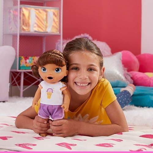 Baby Alive: Roller Skate Baby 14-Inch Doll Brown Hair, Blue Eyes Kids Toy for Boys and Girls thumbnail 2