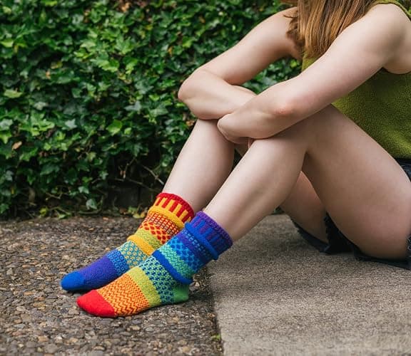 Solmate Socks Women & Men Modern Crew - Mismatched Crew Socks thumbnail 2