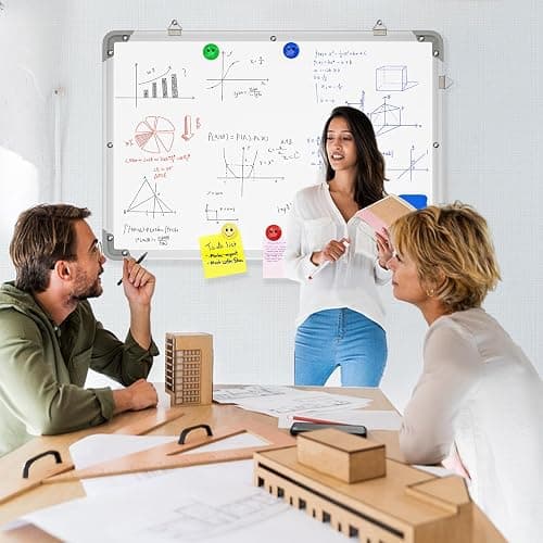 Polegas 24" X 36" Magnetic Dry Erase Board Whiteboard with Lines, Wall Hanging Monthly Calendar to Do List Schedule Board thumbnail 7