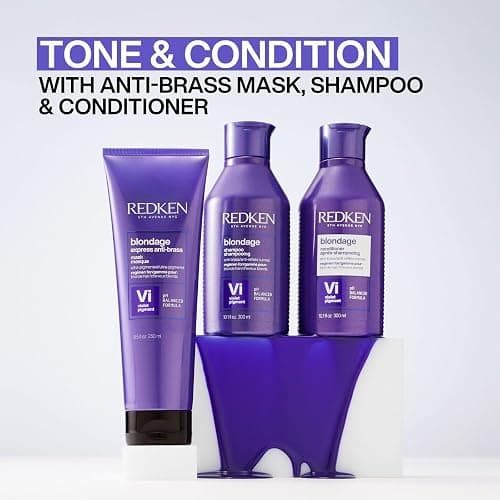 Redken Blondage Purple Shampoo and Conditioner Set For Blonde & Highlighted Hair - Neutralizes Brass & Moisturizes Hair With Pure Violet Pigments, Color Depositing, 10.1 Fl Oz (Pack of 2) thumbnail 5