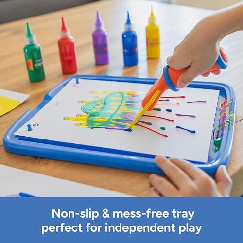 Educational Insights Squeegee Art Kit - Painting Kit for Kids, Children's Painting Kits, Screen Free Activites & DIY Projects, Mess-Free Art Kits for Kids, Boys & Girls Ages 5+ thumbnail 4