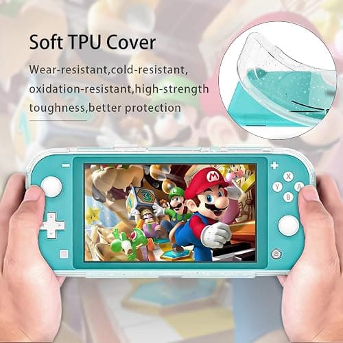 DLseego Protective Case for Nintendo Switch Lite, Glitter Bling Soft TPU Cover with Shock-Absorption and Anti-Scratch Design Protective Case - Crystal Glitter thumbnail 4
