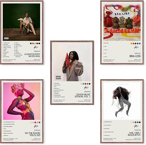 WIFZSASK Doechii Poster mit Albumcover, limitierte Auflage, ungerahmt, 20 x 30 cm, Leinwandposter, Wandkunst, Dekordruck, Bild, Gemälde für Wohnzimmer, Schlafzimmer, Dekoration - Image 1