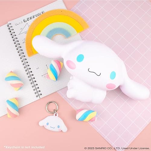 Hamee Sanrio Hello Kitty and Friends Cinnamoroll Jumbo Squishy Toy Slow Rising Cute SquiSHU Sweet Cotton Candy Scented Birthday Gift Bags, Party Favors, Gift Basket Filler, Stress Relief thumbnail 7