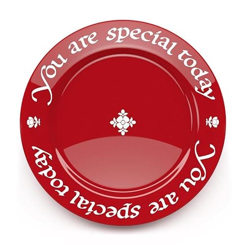 "You Are Special Today" Red Plate – Original Waechtersbach – Celebration Dish – Iconic Gift for Birthdays, Mother's Day & Milestones – German Ceramic Tradition – Dishwasher Safe, Incl. Gift Box - Image 1