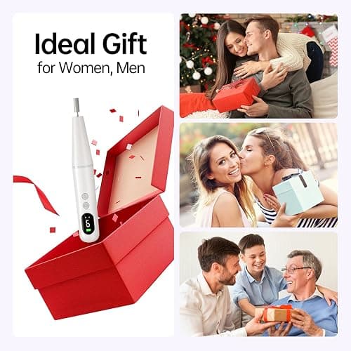 Electric Nail Drill Kit Professional - 9 Speed Cordless Electric Nail File with LED Display, Portable Nail Drill Machine for Acrylic Gel Nails, Hand Feet Trimmer Buffer Tool for Women Men Baby White thumbnail 9