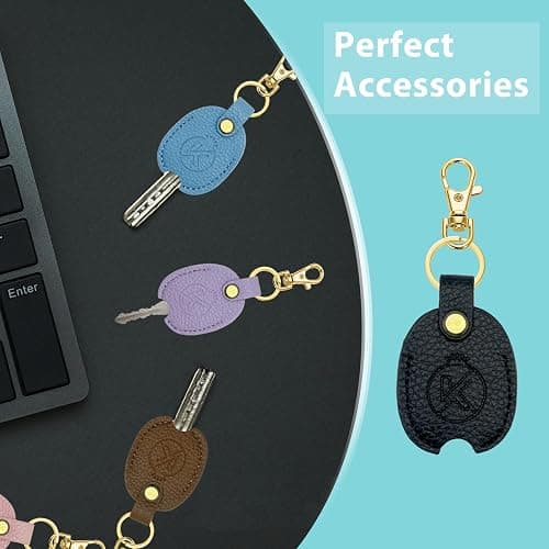 KRSURERICHER Leather Key Sleeve for Broken Key, Car Key Cover, Key Loop Replacment, Key Fod Protector Keychain for Women/Men thumbnail 6