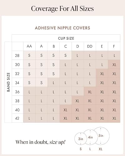 Bare Babe Reusable Silicone Nipple Covers - Waterproof, Nude, 4 Shades - Sticky Breast Stickers for Strapless Dress thumbnail 5