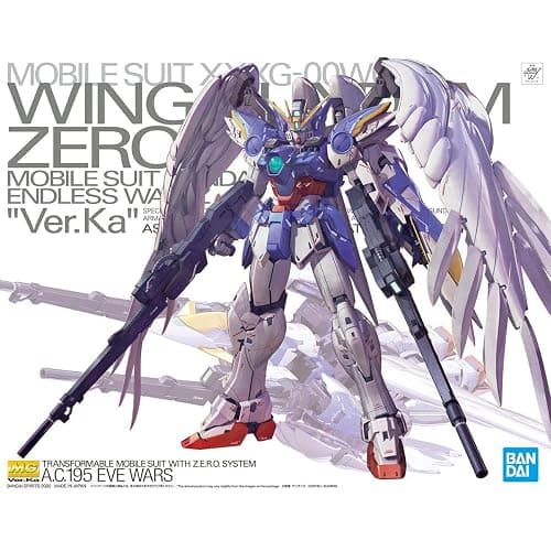 Bandai Hobby - Gundam Wing: Endless Waltz - Wing Gundam Zero (EW) Ver. Ka MG 1/100 Model Kit thumbnail 13