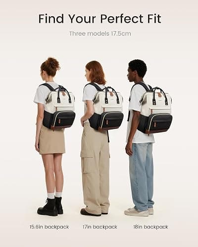 LOVEVOOK Laptop Backpack for Women, 15.6 Inch Work Business Backpacks Purse With Large Capacity, Waterproof Nurse Bag College Bookbag for School, Waterproof Casual Daypack for Travel thumbnail 5