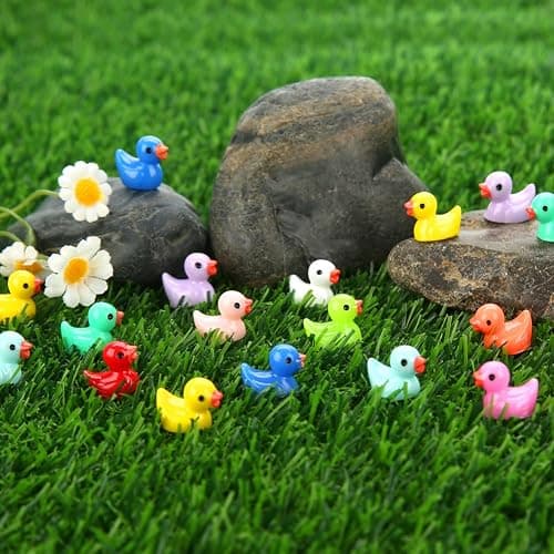 240pcs Mini Ducks, Tiny Resin Duck Small Plastic Animals Figurines Bulk | Little Ducks for Miniature Landscape Aquarium Potted Fairy Garden Home Dollhouse Decor Accessories Party Favors Toys Gifts thumbnail 5