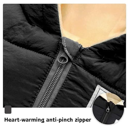 Fumdonnie Cute Baby Boys Snowsuit New Born baby girls Winter Coat Toddler Clothes - Black - 6-12 Months thumbnail 4