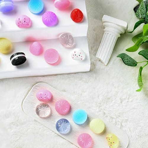 30pcs Taba Squishy Toys Kit, Mini Kawaii Squishy Stress Relief Fidget Toys for Party Favors Birthday Gifts, Include Cookies, Hamster, Strawberry Toys & 20 Sheets Stickers thumbnail 7