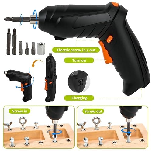 Montessori Screwdriver Board Set with Electric Drill, Wooden Montessori Busy Board Toys Screw Driver Activities Tools for 3 4 5 Year Old Kids, Sensory Learning STEM Fine Motor Skills Toys for Boys thumbnail 7