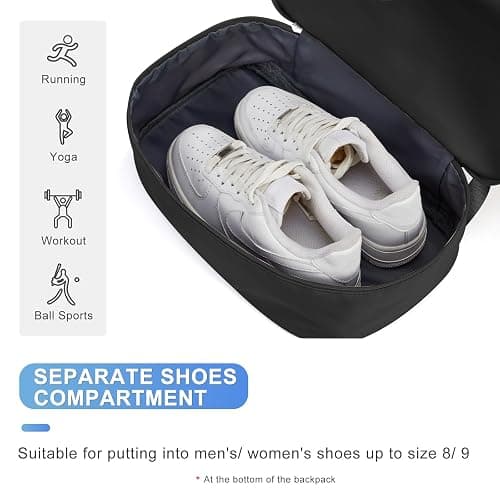 coofay Gym Backpack For Women Waterproof Sports Backpack With Shoe Compartment Lightweight Travel Backpacks Small Gym Bag Dance Volleyball Backpacks thumbnail 5