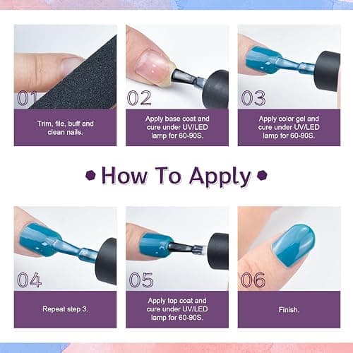 JODSONE 36 Pieces Gel Nail Polish Set U V Light Nail Drill Beginner Set Glossy Surface Easy To Apply Matte Texture All-In-One Manicure Kit thumbnail 7