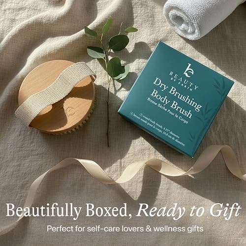 Dry Brushing Body Brush for Lymphatic Drainage & Cellulite - Natural Brustles for Wet and Dry Brushing, Body Exfoliating Brush with Massage Nodes for Soft & Smooth Skin thumbnail 7