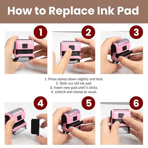 Personalized Signature Stamp for Signing Name – Custom Self Inking Signature Stamp – Custom Rubber Stamp for Documents, Checks, Forms, Office & Personal Use thumbnail 8