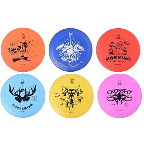 CROWN ME Disc Golf Starter Set,Disc Golf Set with 6 Discs, 1 Marker,1 Towel and Starter Disc Golf Bag Fairway Driver thumbnail 2