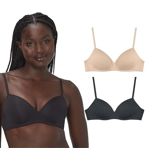 Maidenform, Modern Demi Wireless T-Shirt, Convertible Bra for Women, 2-Pack - Image 1