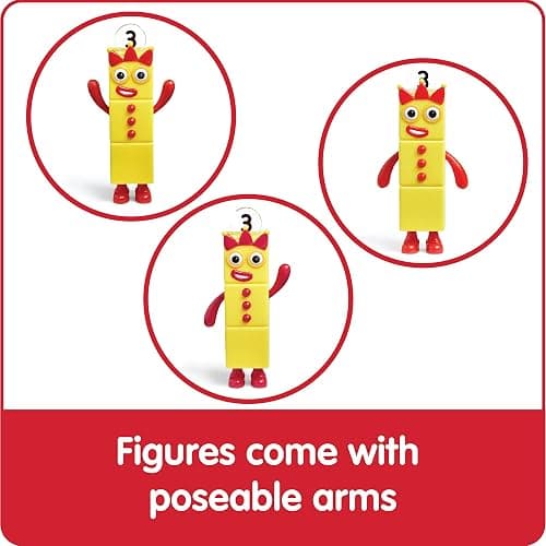 hand2mind Numberblocks Friends One to Five, Action Figure Set, Toy Figures & Playsets, Small Figurines for Kids, Counting Blocks, Numbers for Toddlers, Math Toys, Kids Birthday Gifts thumbnail 6