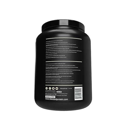 Blessed Vegan Protein Powder - Plant Based Protein Powder Meal Replacement Protein Shake, 23g of Pea Protein Powder, Dairy Free, Gluten Free, Soy Free, No Sugar Added, 30 Servings (Vanilla Chai) thumbnail 8