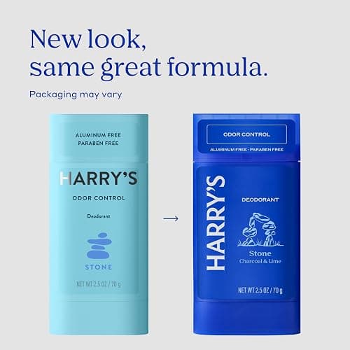 Harry's Aluminum Free Deodorant for Men - Odor Control, Stone Scent, 2.5 Oz, 3-Pack, Men's Deodorant thumbnail 2