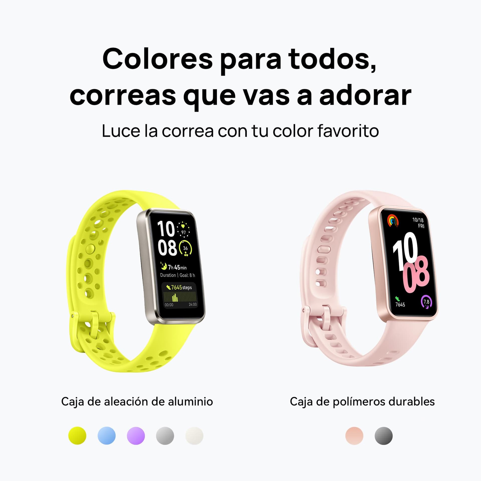HUAWEI Band 10 Smartwatch, Monitoreo Deportivo con IA, Monitoreo de sueño avanzado, Asistente de Bienestar Emocional, Carga rápida, Compatible con iOS y Android, Negro Polimero thumbnail 2