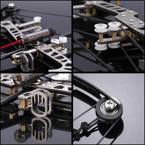 Archery Bow Set Left and Right Hand Compound Bow Hunting Bow Metal Material Catapult RH/LH for Practice Archery thumbnail 4