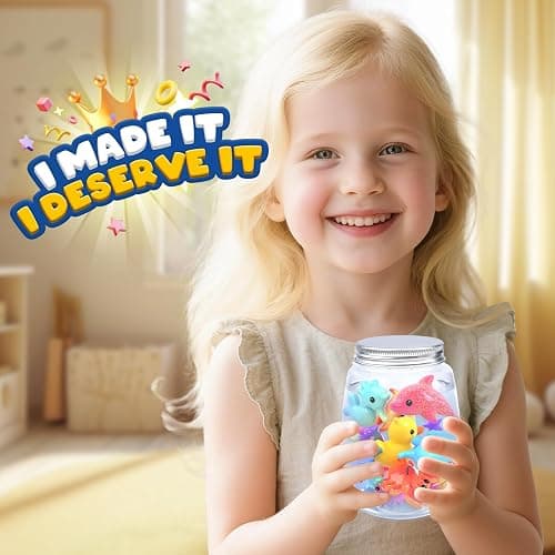 Magic Water Elf Toy Craft Kits for Kids, DIY Your Own Aqua Fairy Water Pets & Squishy Maker Toys with 10 Magic Gels and 8 Molds, Art Supplies Arts and Crafts for Kids Boys and Girls Ages 4-8 6-8 thumbnail 6