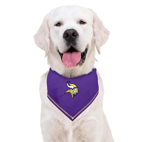 Pets First NFL Minnesota Vikings TIE Bandana, Size Small/Medium. Dog Bandana Scarf Bib for Pet Cat Dog. The Ultimate Game-Day, Party Bandana thumbnail 5