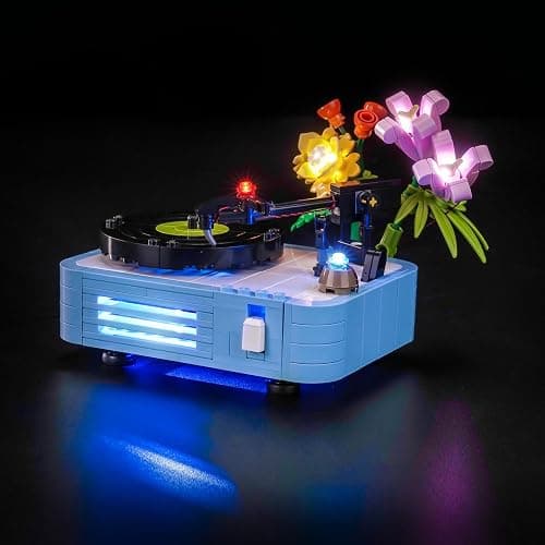 BRICKSHINING LED Lighting Compatible with Lego Record Player with Flowers 31172 - JUST Lights, Light Kit Compatible with Lego 31172, NOT Included The Model Set thumbnail 3