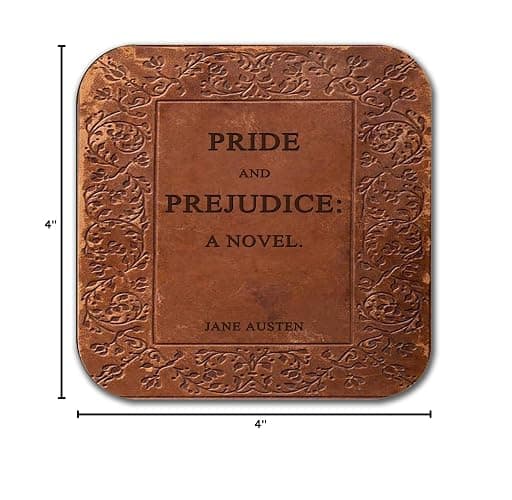 6 coasters with Complete Novels of Jane Austen Six Coffee Mug Coasters with Complete Novels of Jane Austen's book designs. (Book Title) thumbnail 2