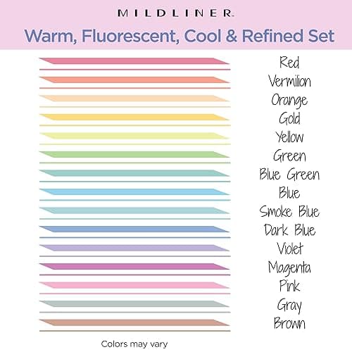 Zebra Pen Mildliner Dual-Tip Highlighter Marker Set, Broad and Fine Point Tips, No Bleed, Ideal for Bible Highlighting, Journaling, School and Office Supplies, Assorted Ink Colors, 15-Pack (78115) thumbnail 4