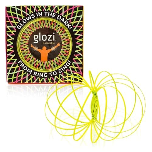 Mozi Glozi Geometric Magic Flow Bracelet - Easy to Use - 3D Bracelet Spiral Toy, Glowing Spinning Bracelet Spiral for Children and Adults (Yellow) - Image 1