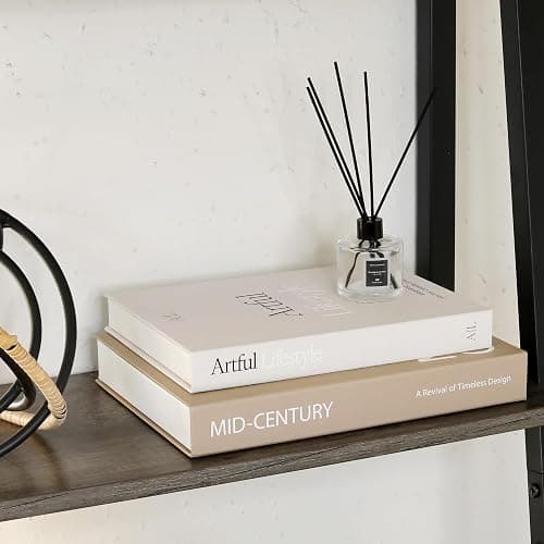 Aesthetic Decorative Books Set of 2 - Stylish Boxes for Coffee Table Decor | Beautiful Modern Home Decoration for Your Bookshelf or Mantel Decor - Fake/Faux Books as Photo Storage and Keepsake Box thumbnail 2