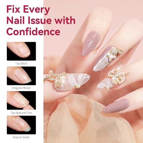 Makartt Almond Nail Tips: 500pcs Medium Pre-buffed Full Cover Clear Press on Nails 10 Sizes Soak Off Soft Gel Nail Tips Extension Professional Acrylic Fake Nails No Crease False Nail Salon DIY Art thumbnail 5
