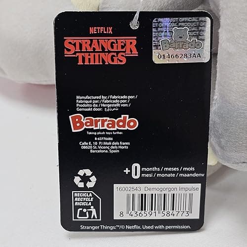 Barrado - Stranger Things Impulse Plush Toy - Demogorgon, Eleven, Vecna - 22 cm - 16002549 (Demogorgone) thumbnail 7