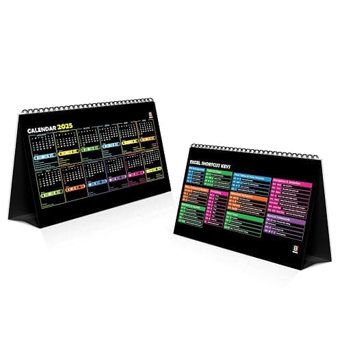 Excel Cheat Sheet Desk Pad 10x5 | Google Sheets Cheat Sheet & Python Cheat Sheet | Desk Calendar with Excel & Gmail Shortcuts | Photoshop & Windows Shortcut Keys - 12 Pages thumbnail 9