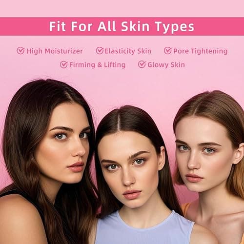 dewyhour Collagen Face Mask: 5 Pack Hydrating Deep Collagen Mask Face Overnight Sheet Mask with Hyaluronic Acid | Firming & Elasticity Skin, Korean Face Mask, Pore Minimizing, Glass Glow Skin thumbnail 8
