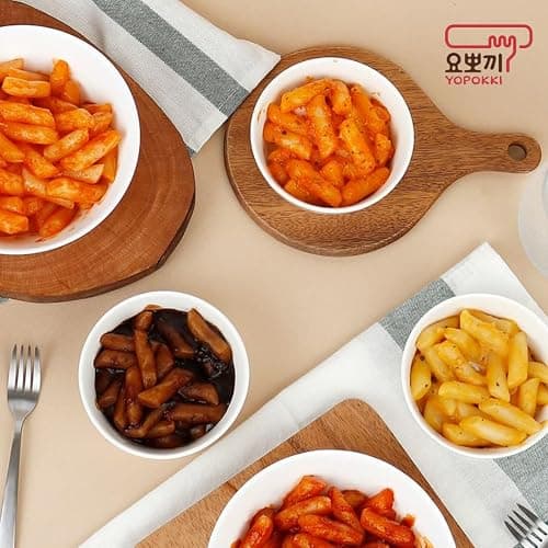 Yopokki Instant Tteokbokki Assorted Cup (Spicy 2, Cheese 2, Onion 1, Jjajang 1, Set of 6) - Korean Street Food with Sweet and Moderately Spicy Sauce, Quick & Easy to Prepare thumbnail 7