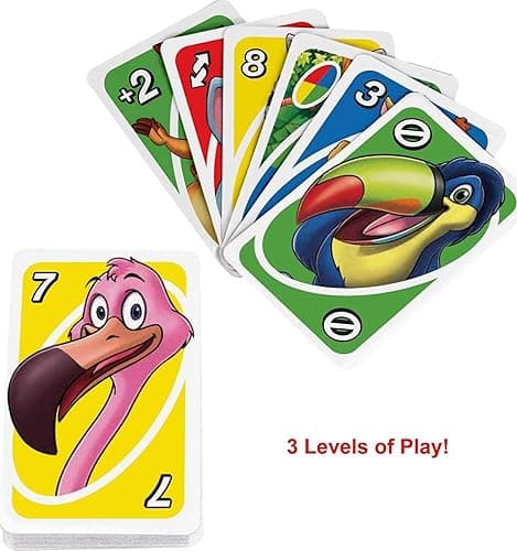 Mattel Games UNO Junior Card Game with 45 Cards, Toy for Kids 3 Years Old & Up thumbnail 4